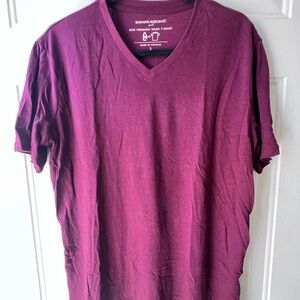Banana Republic Purple V-Neck T-Shirt
